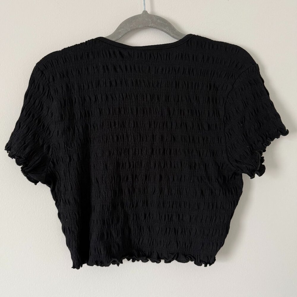 Vero Moda Scarlett Short Sleeve Smocked Crop Top Size XL - Picture 5 of 5